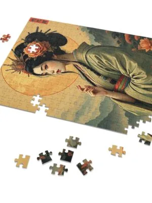 Bhang and Renge - Jigsaw Puzzle with Tin