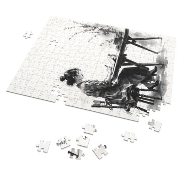 Bhang and Renge - Jigsaw Puzzle with Tin