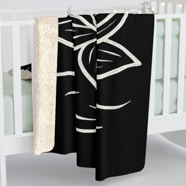 Lotus Blossom Sherpa Fleece Blanket - Cozy Meditation Throw for Relaxation & Mindfulness - Image 8