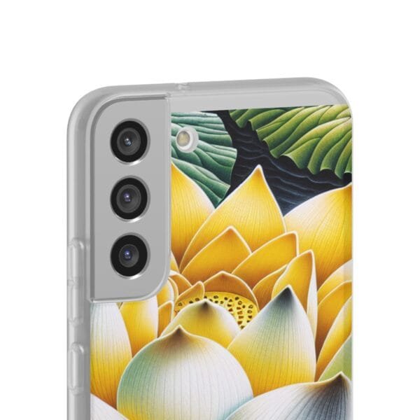 Lotus Blossom Flexi Case - Vibrant Floral Design for Nature Lovers - Image 181