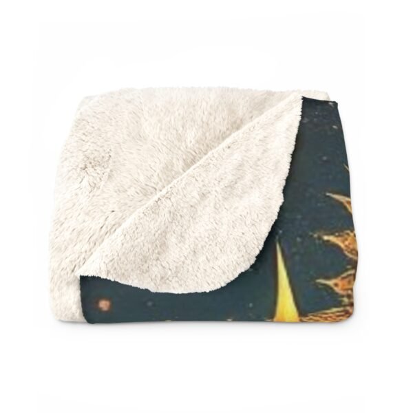 Goddess-Inspired Sherpa Fleece Blanket - Cozy Spiritual Decor - Image 2