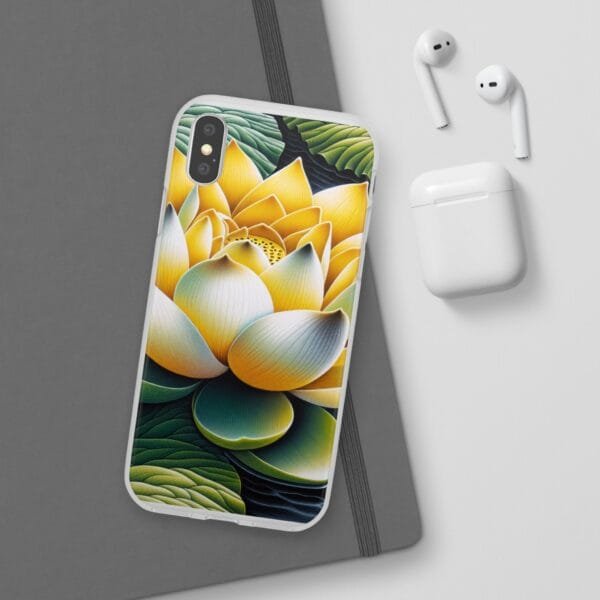 Lotus Blossom Flexi Case - Vibrant Floral Design for Nature Lovers - Image 113