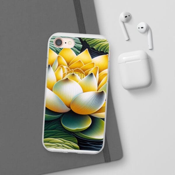 Lotus Blossom Flexi Case - Vibrant Floral Design for Nature Lovers - Image 97