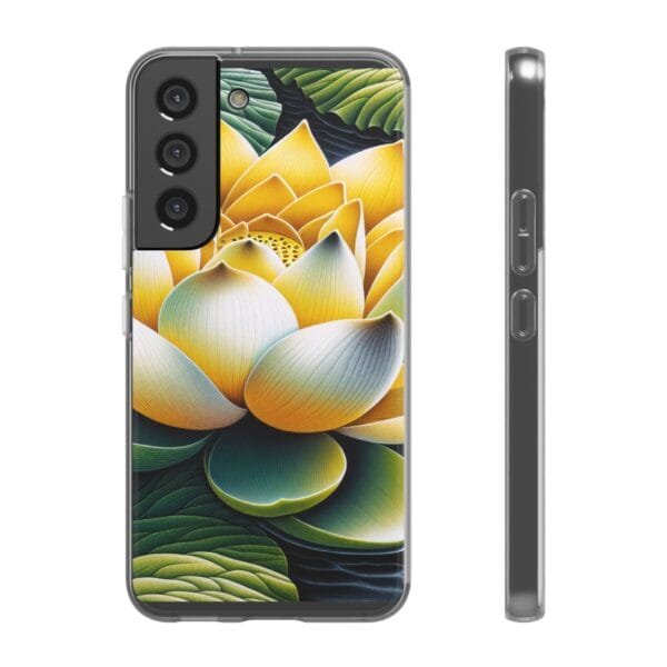 Lotus Blossom Flexi Case - Vibrant Floral Design for Nature Lovers - Image 176