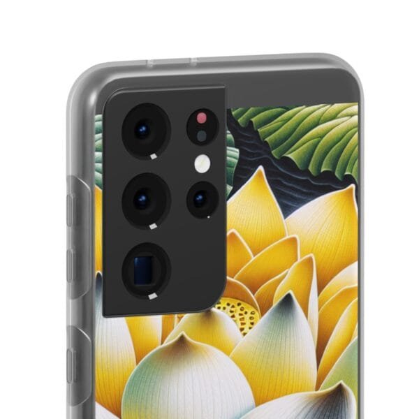 Lotus Blossom Flexi Case - Vibrant Floral Design for Nature Lovers - Image 162