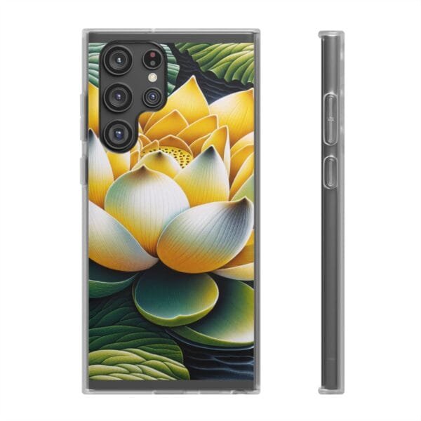 Lotus Blossom Flexi Case - Vibrant Floral Design for Nature Lovers - Image 184