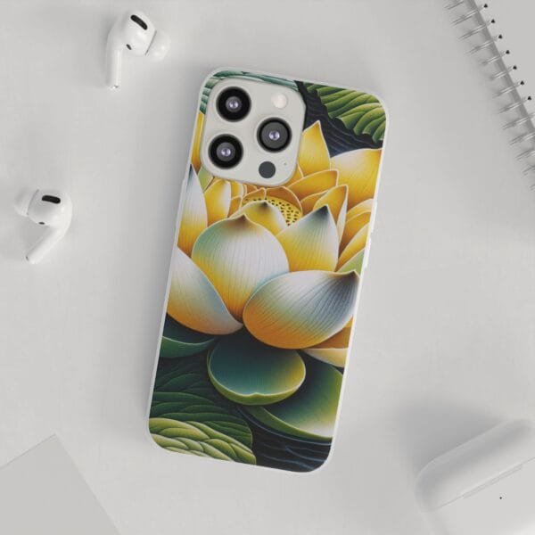Lotus Blossom Flexi Case - Vibrant Floral Design for Nature Lovers - Image 135