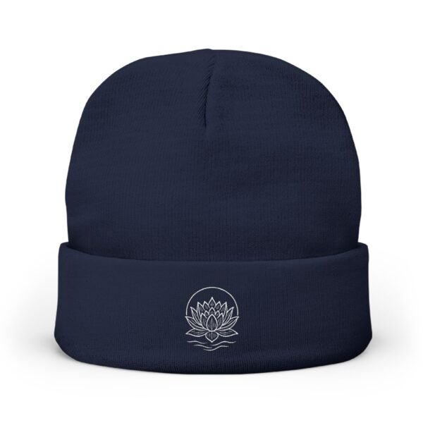 Lotus Knit Beanie (Embroidery) - Image 9