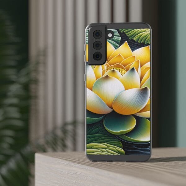 Lotus Blossom Flexi Case - Vibrant Floral Design for Nature Lovers - Image 170