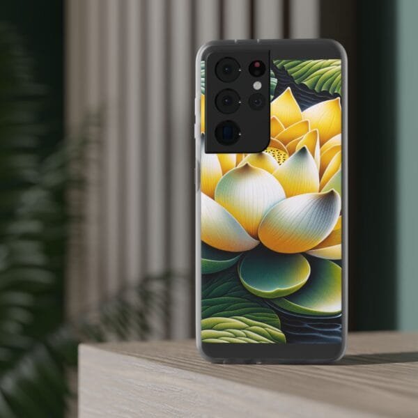 Lotus Blossom Flexi Case - Vibrant Floral Design for Nature Lovers - Image 163