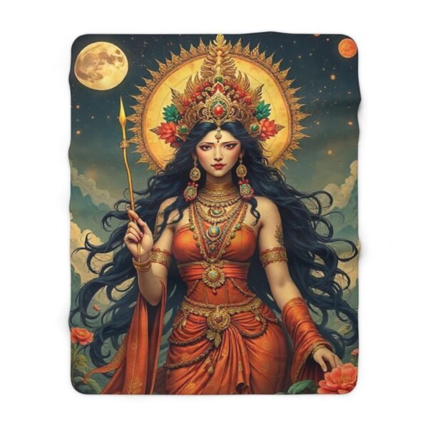 Goddess-Inspired Sherpa Fleece Blanket - Cozy Spiritual Decor - Image 5