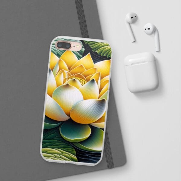 Lotus Blossom Flexi Case - Vibrant Floral Design for Nature Lovers - Image 93