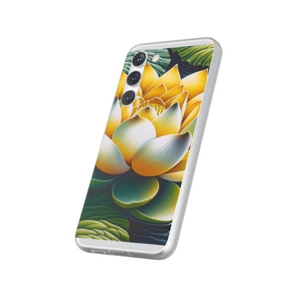 Lotus Blossom Flexi Case - Vibrant Floral Design for Nature Lovers - Image 220