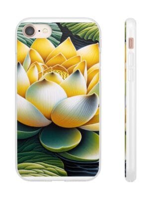 Lotus Blossom Flexi Case - Vibrant Floral Design for Nature Lovers