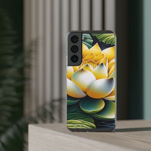 Lotus Blossom Flexi Case - Vibrant Floral Design for Nature Lovers - Image 178