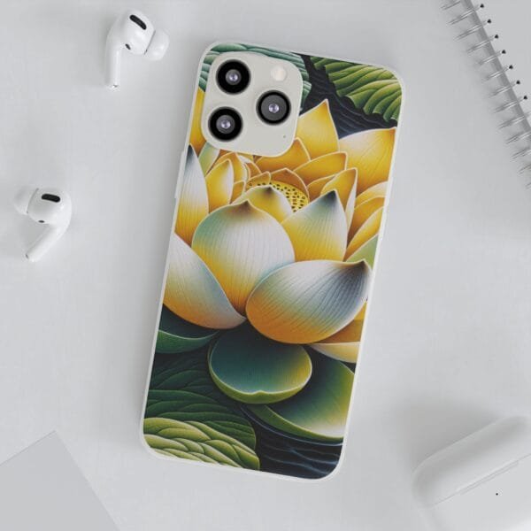 Lotus Blossom Flexi Case - Vibrant Floral Design for Nature Lovers - Image 138