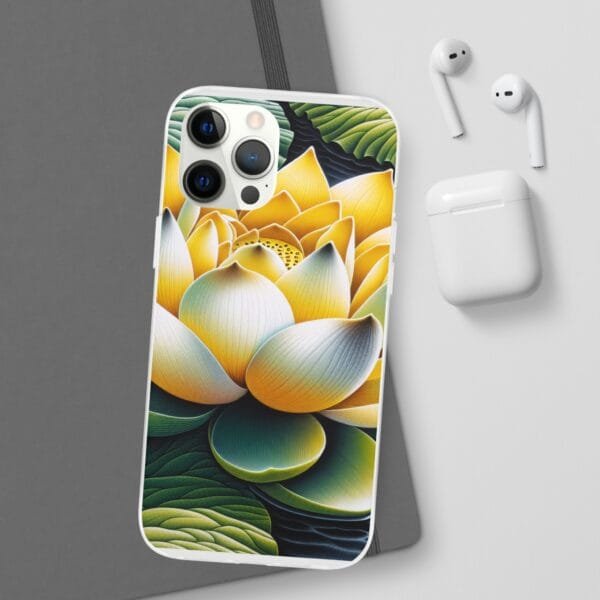 Lotus Blossom Flexi Case - Vibrant Floral Design for Nature Lovers - Image 77