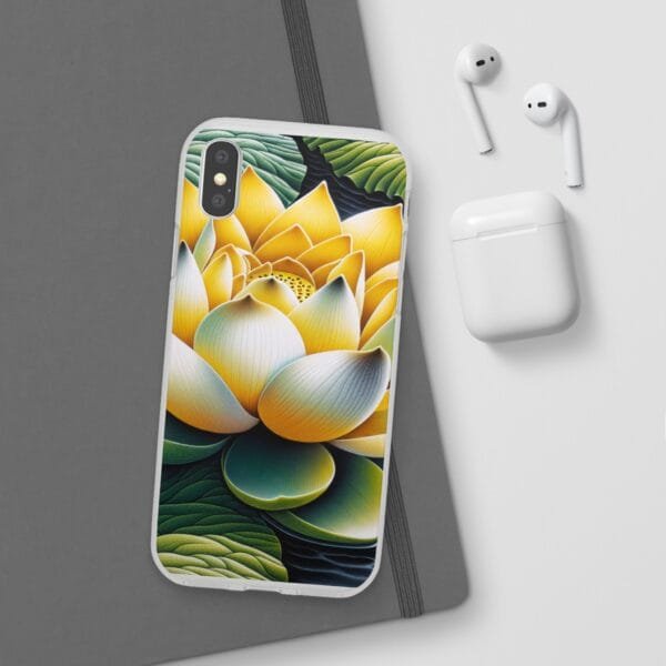 Lotus Blossom Flexi Case - Vibrant Floral Design for Nature Lovers - Image 101