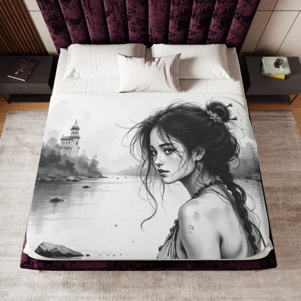 Cozy Sherpa Blanket - Perfect for Home Décor, Gifts, and Relaxation, Multi-Use, Two Color Options, Warm and Stylish - Image 2