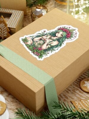 Botanical Beauty Vinyl Decal - Perfect for Laptops, Water Bottles, Journals, Nature Lovers, Eco-Friendly Decor